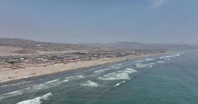 Images of the coast of Ventanilla, Callao after the Oil Spill of january of 2022, in Peru.
