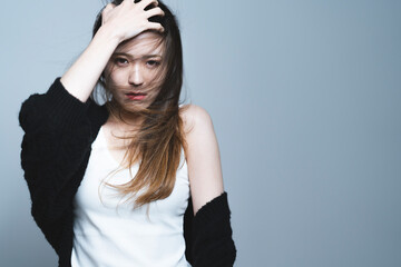 Fototapeta premium クールな女性ポートレート