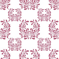 Seamless leaves and branches pattern for fabrics and textiles and cards and linens and wrapping paper