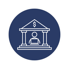 financial institution bank icon