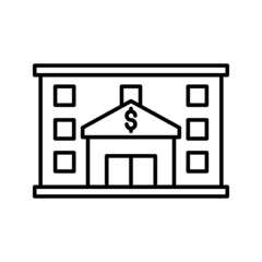 financial institution bank icon