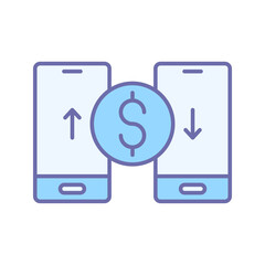 Money exchange convert icon