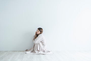 クールな女性ポートレート