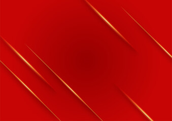 Luxury Abstract red gold cover design background