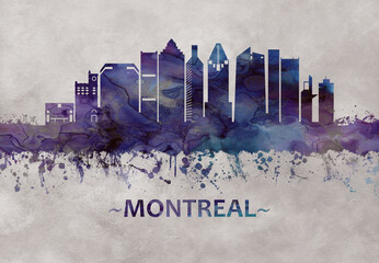 Montreal Canada skyline - obrazy, fototapety, plakaty