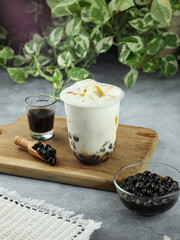 A variety of delicious fresh fruit juices served in vitamin-rich glasses