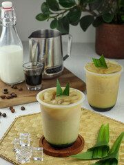 A variety of delicious fresh fruit juices served in vitamin-rich glasses