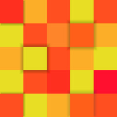 Retro geometry minimalistic artwork. 3d abstract square pattern. Wallpaper for web banner, business presentation, branding package. Vector illustration