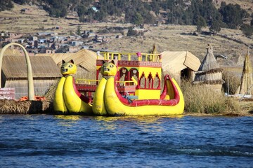 Boat on Titicaca's lake