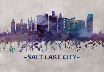 Salt Lake City Utah skyline