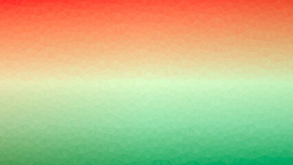 赤と緑のグラデーションによるポリゴン背景
