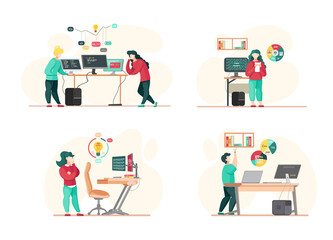 Programmer engineering and coding. Programmer working on code for web app development on computer. Concept of script coding and programming in php, javascript, python languages. Software developers