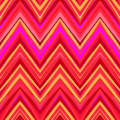 Ethnic zigzag pattern in retro colors, aztec style seamless vector background