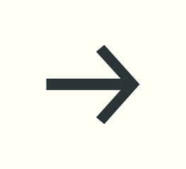 arrow symbol for website or web template. arrow icon vector on white background
