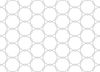 The geometric pattern with lines. Seamless vector background. White and gray texture. Graphic modern pattern. Simple lattice graphic design..