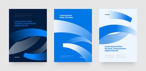 Three poster mockup design for sport event, invitation, award or championship. Sports background for winter event  in Beijing 2022.