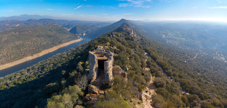 Monfrague National Park overview, Spain