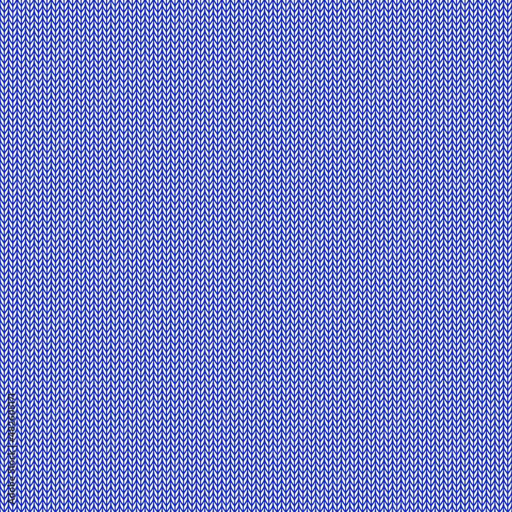 Poster knitted seamless background with copyspace. blue sweater pattern for christmas or winter design. tra