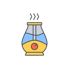 humidifier icon in color icon, isolated on white background  