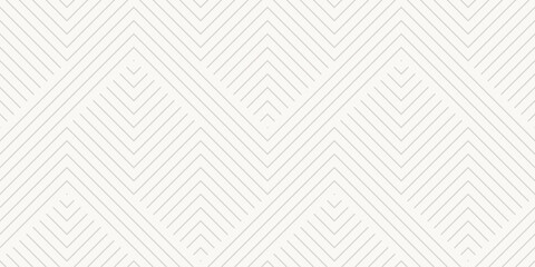 Vector geometric lines pattern. Abstract graphic striped ornament. Simple minimalist texture with stripes, zig zag shapes. Modern stylish linear background. Subtle repeat design for decor, print, wrap - obrazy, fototapety, plakaty