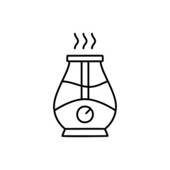 humidifier icon in black line style icon, style isolated on white background 