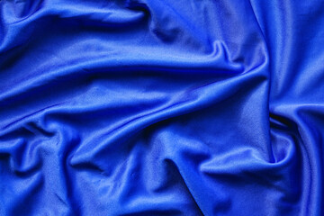 Blue cloth texture can be use as background