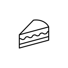 Cake icon. Cake sign and symbol. Birthday cake icon