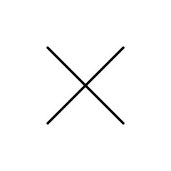 Close icon. Delete sign and symbol. cross sign