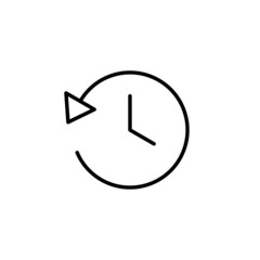 History icon. recent event history sign and symbol