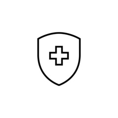 Health insurance icon. Insurance document sign and symbol