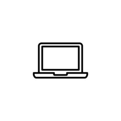 Laptop icon. computer sign and symbol