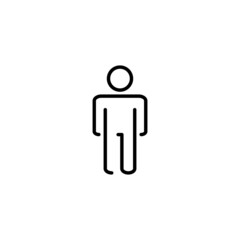 Man icon. male sign and symbol. human symbol
