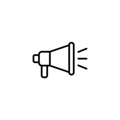 Megaphone icon. Loudspeaker sign and symbol