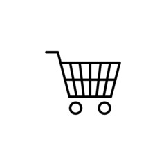 Shopping icon. Shopping cart sign and symbol. Trolley icon