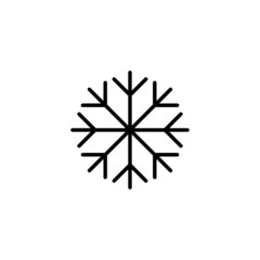Snow icon. snowflake sign and symbol