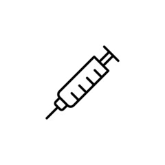Syringe icon. injection sign and symbol. vaccine icon