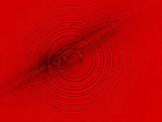 red background image with circle inside llustration image