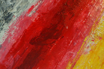 red and yellow paint