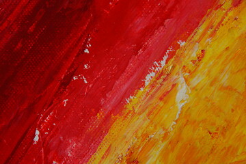 red and yellow paint