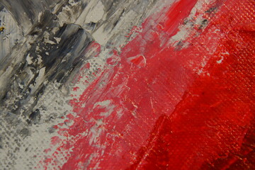 close up of red paint