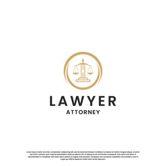 law logo design. lawyer, attorney logo template.