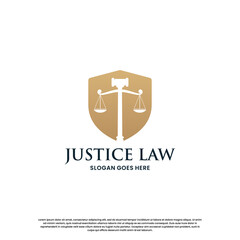 logo about justice lawyer. law logo design inspiration