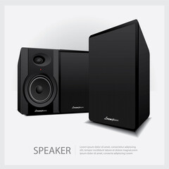 Obraz premium Loud Speakers isolated vector illustration