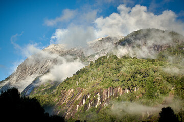 Camping in Cochamo valley, Patagonia Chile.