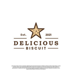 biscuit product label logo design. biscuit vintage emblem logo.