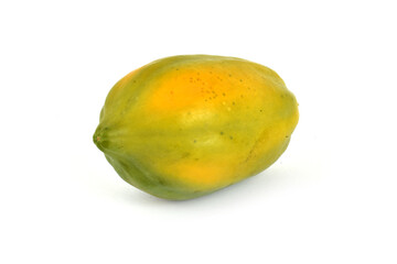 papaya isolated on white background