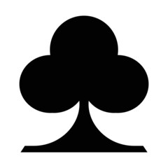 Clubs Suit. Casino icon. Vector illustration