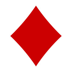 Diamonds Suit. Casino icon. Vector illustration