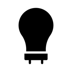 lamp icon - solid style