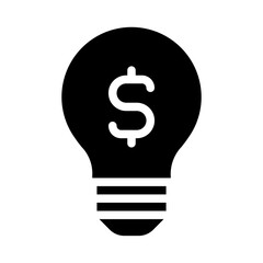 idea icon - solid style